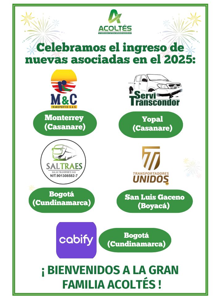 Acoltés fortalece su representatividad con la llegada de nuevas empresas asociadas en el 2025