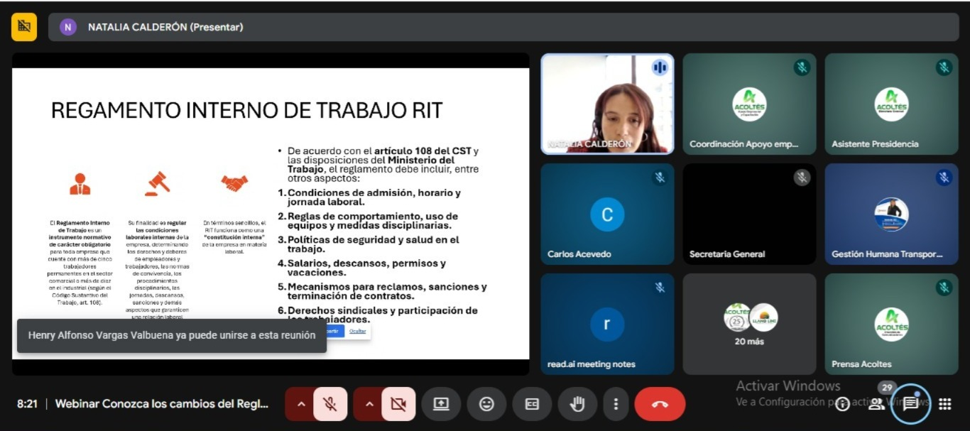 Sección: capacitaciones y fortalecimiento empresarial
